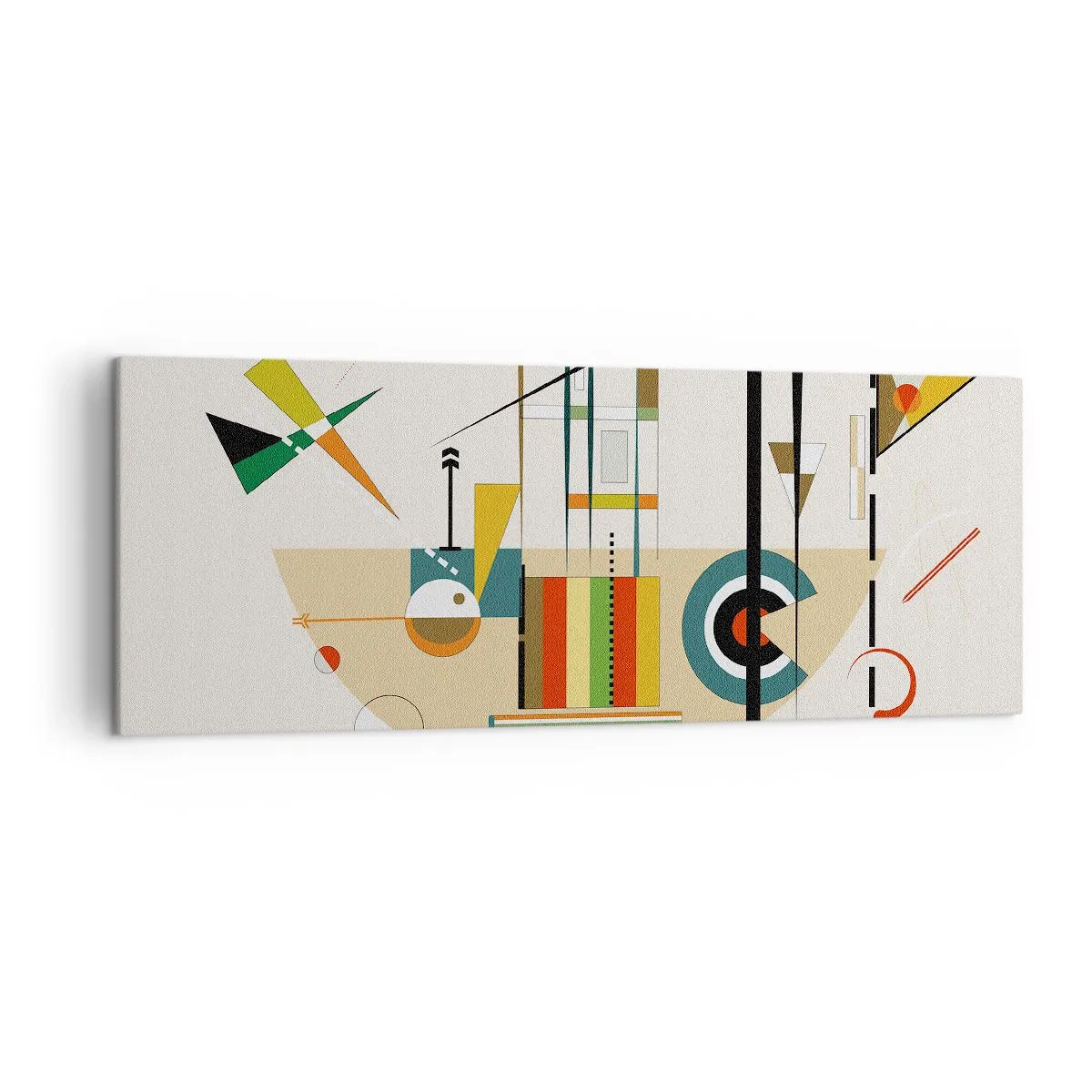 Quadro em tela - E o mundo ri - 140x50 cm