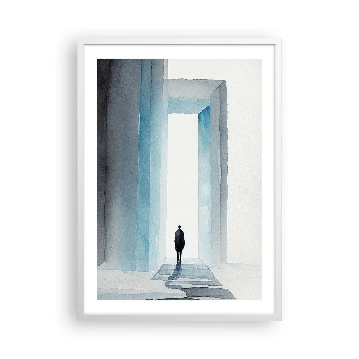 Pôster em moldura branca - Viva sem limites - 50x70 cm