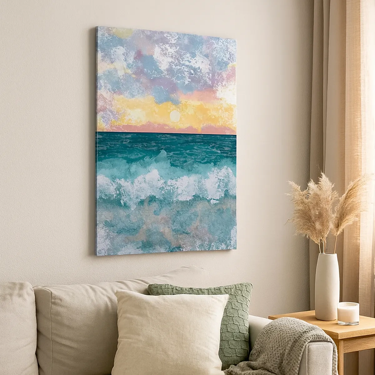 Quadro em tela - Água, luz, ar - 50x70 cm