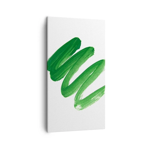 Quadro em tela - Piada verde - 45x80 cm