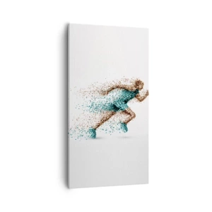Quadro em tela - A vida é uma corrida - 55x100 cm