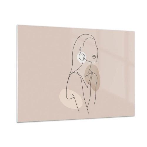 Quadro em vidro - Um ícone da feminilidade - 100x70 cm