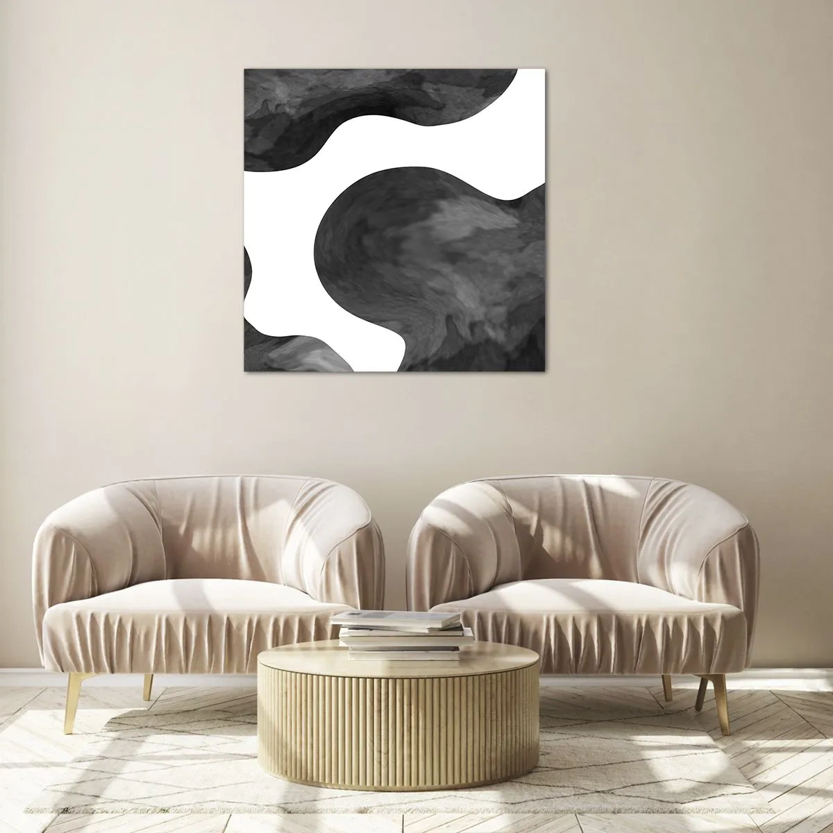 Quadro em vidro - Via Láctea - 70x70 cm