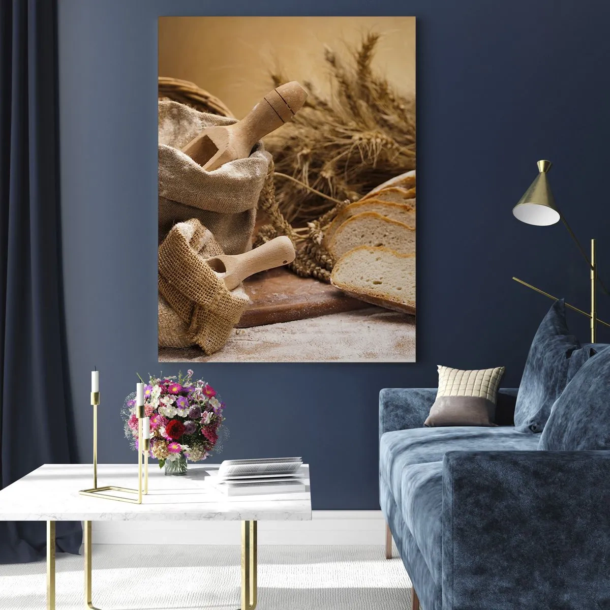 Quadro em vidro - Pão de cada dia - 50x70 cm