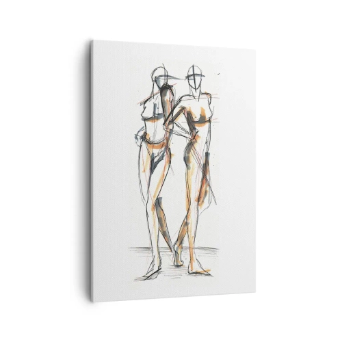 Quadro em tela - Um estudo do encanto - 50x70 cm