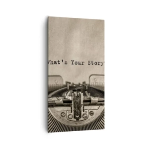 Quadro em tela - Conta-me - 55x100 cm