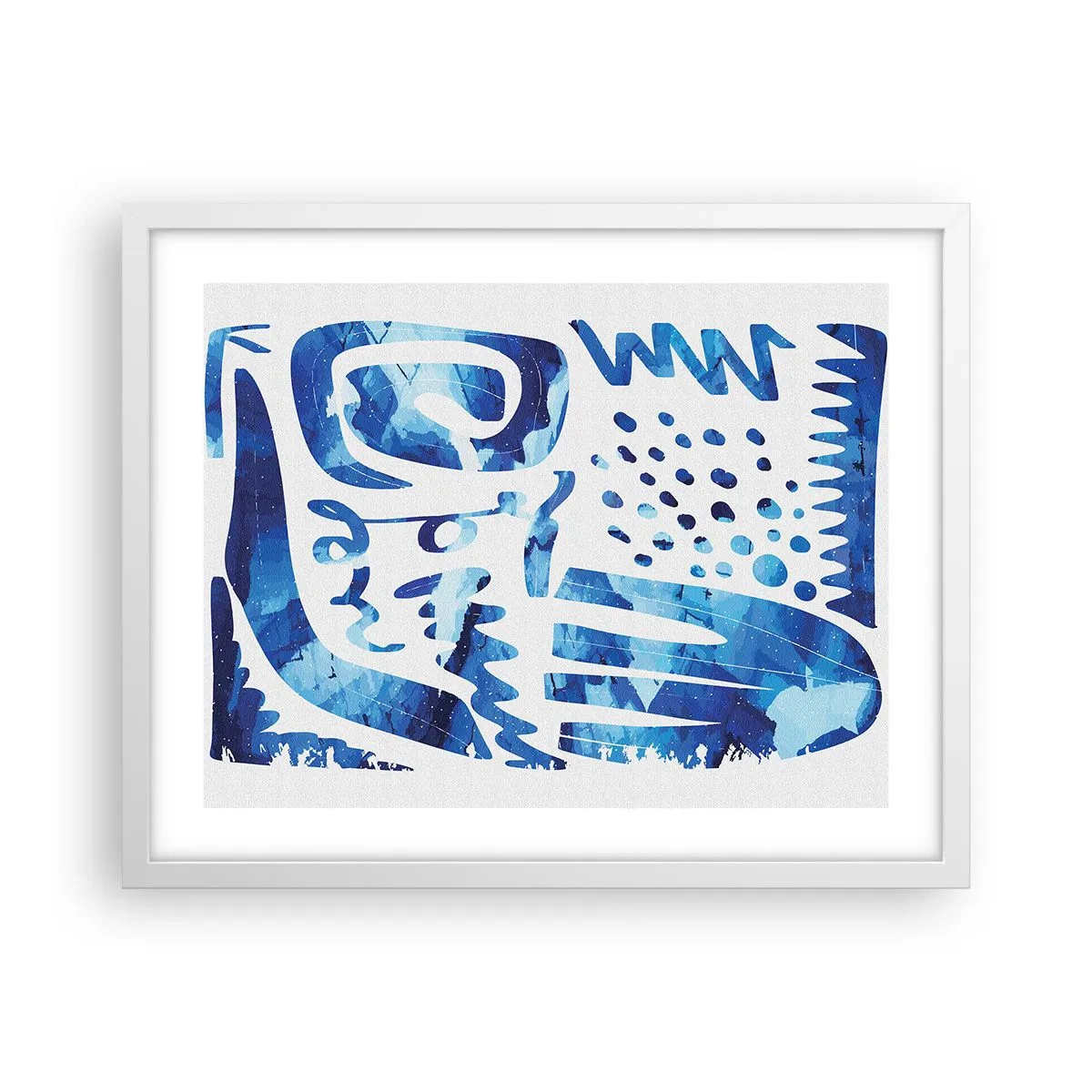 Pôster em moldura branca - Voltar às raízes - 50x40 cm