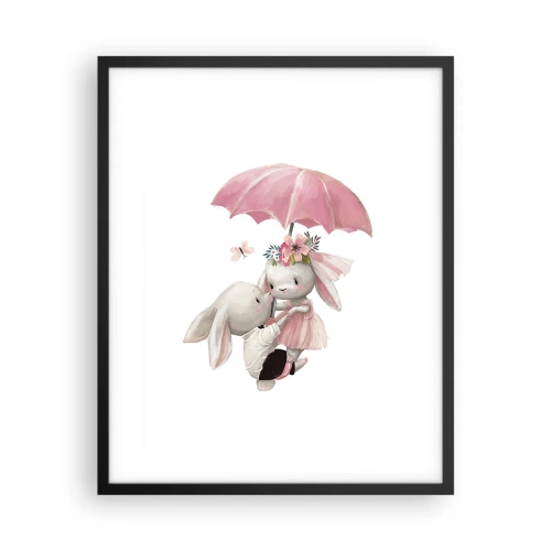 Pôster com moldura preta - Isso é amor - 40x50 cm