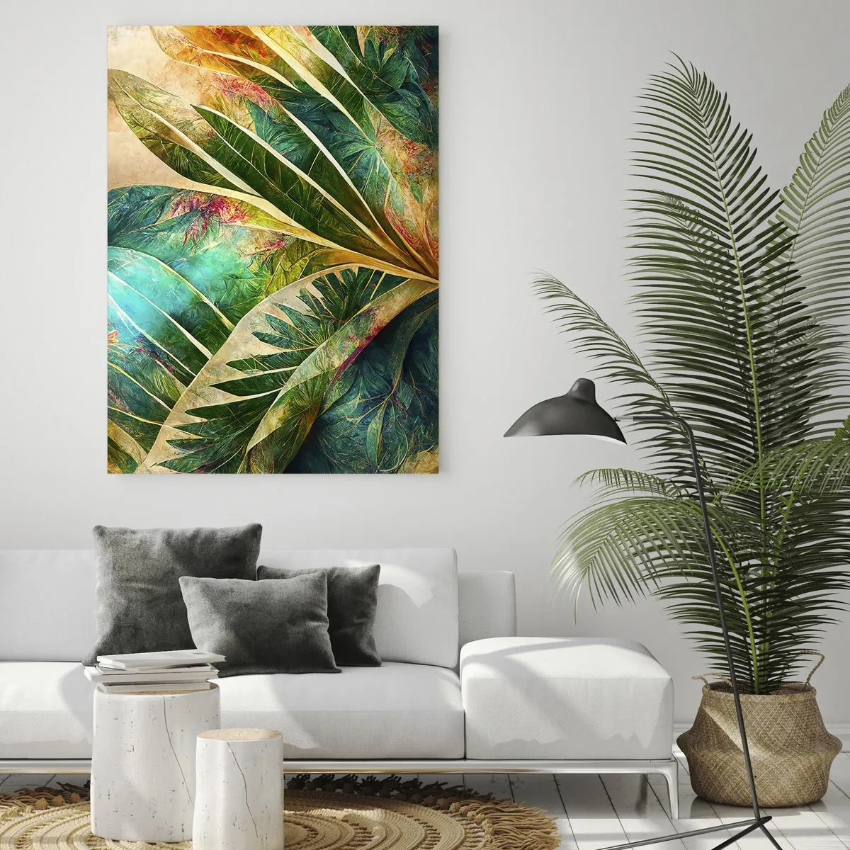 Quadro em vidro - As cores dos trópicos - 50x70 cm