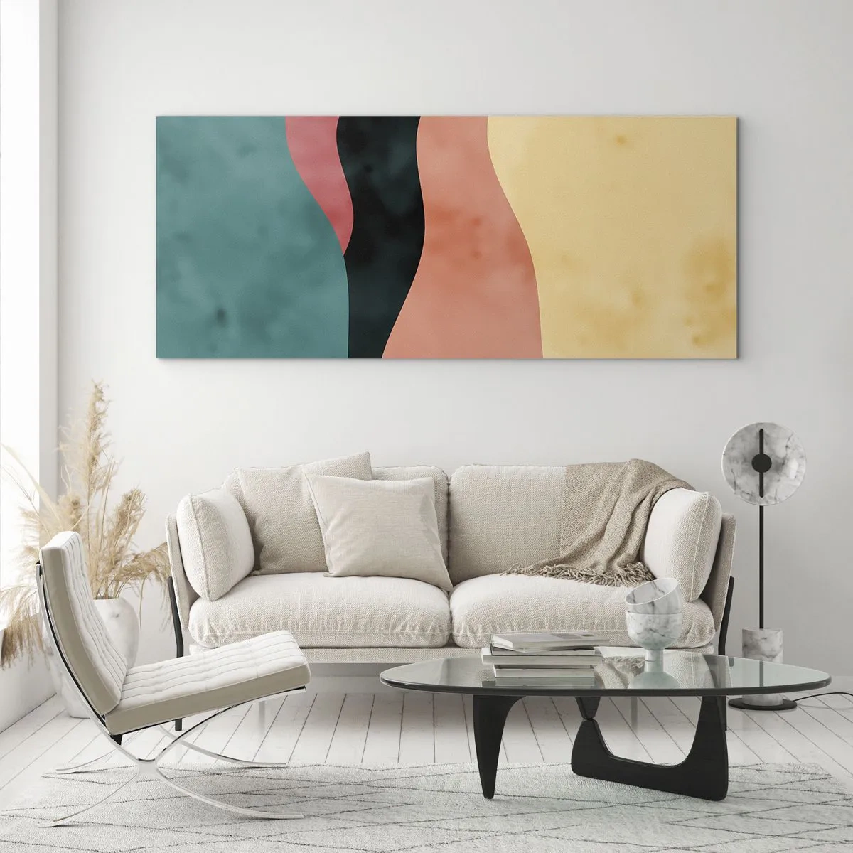 Quadro em vidro - Incompatibilidade compatível - 140x50 cm
