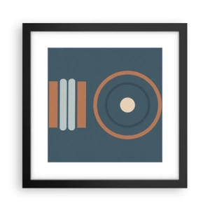 Pôster com moldura preta - A essência da questão - 30x30 cm