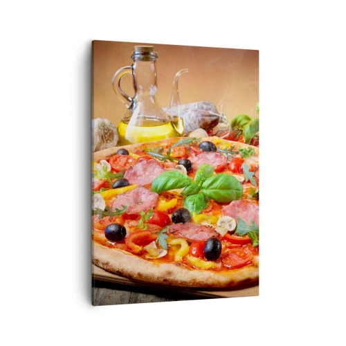 Quadro em tela - Com um sabor verdadeiramente italiano - 50x70 cm