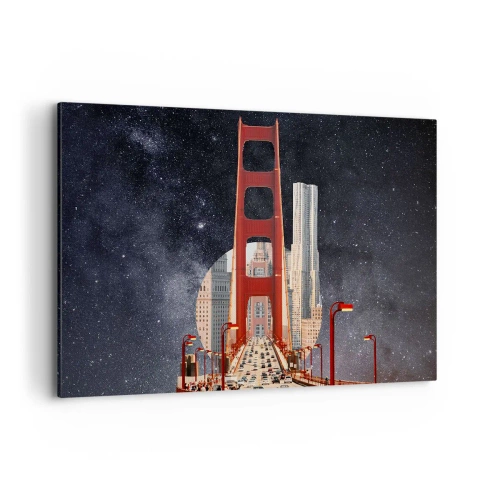 Quadro em tela - Sempre no centro - 120x80 cm