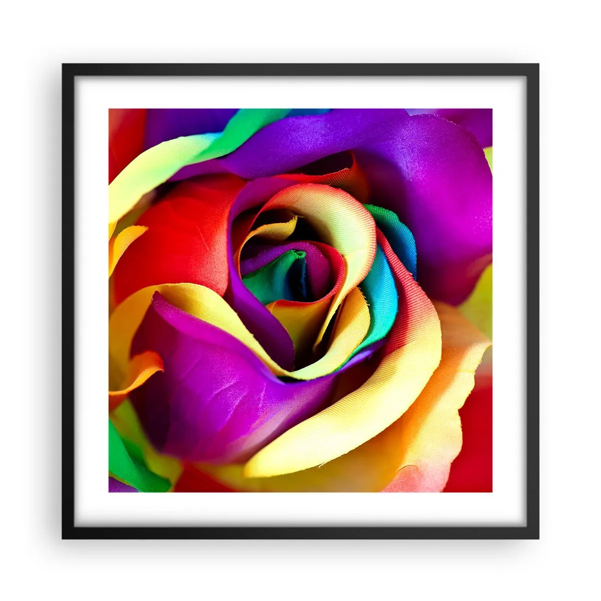 Pôster com moldura preta - É impossível - 50x50 cm