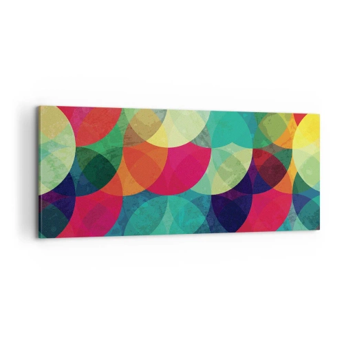 Quadro em tela - Ascensão às cores - 100x40 cm
