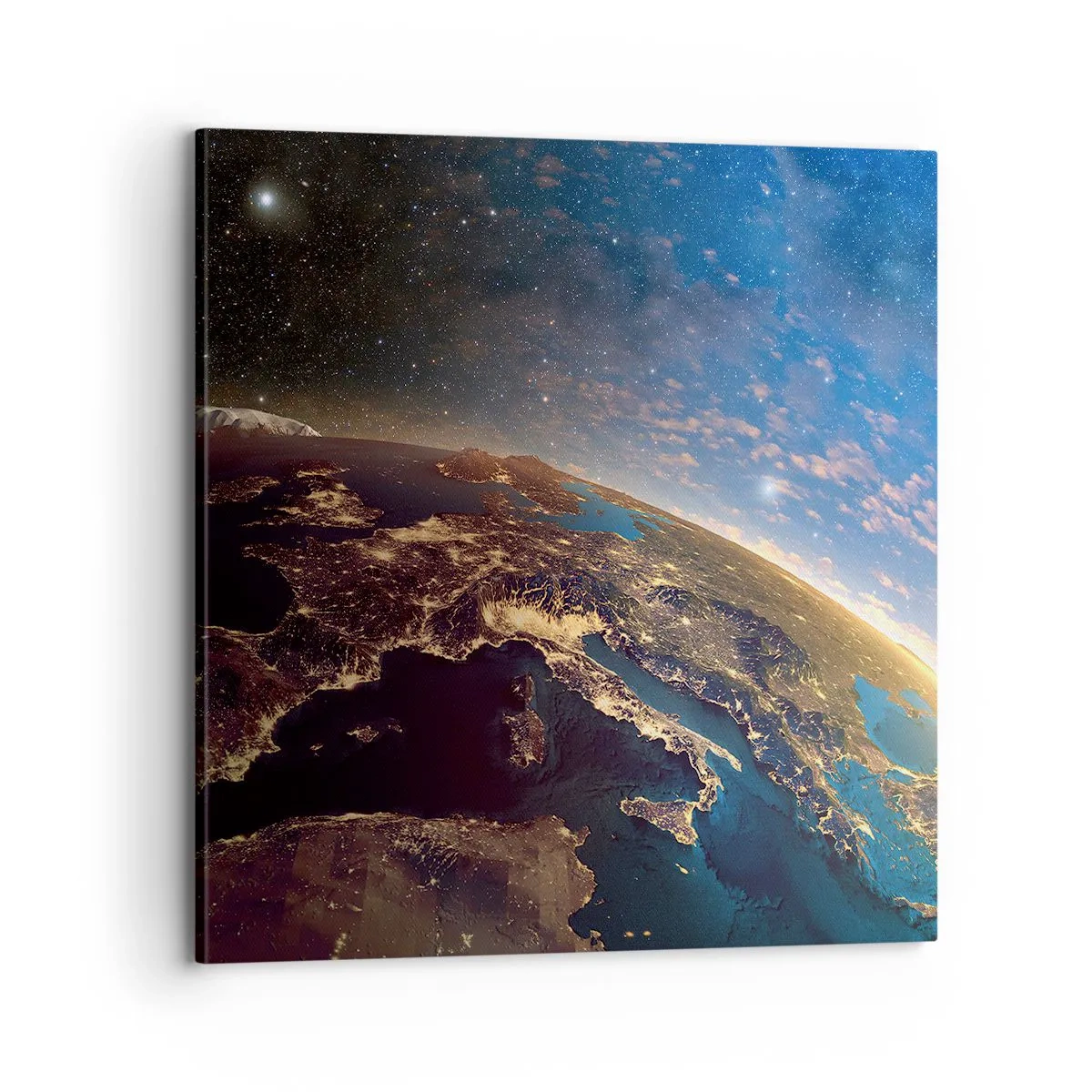Quadro em tela - Vamos olhar para nós mesmos à distância - 70x70 cm