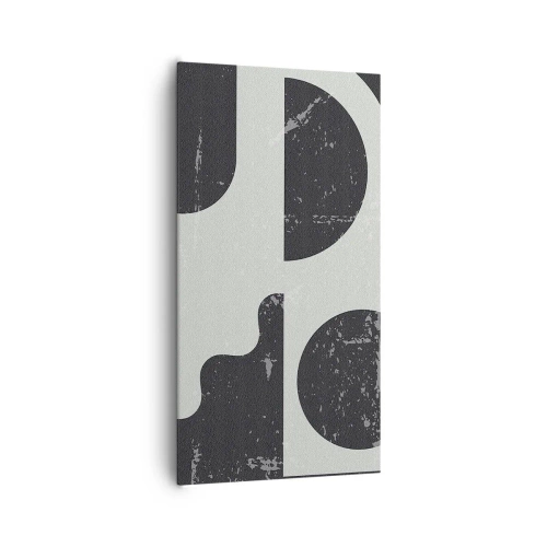 Quadro em tela - Composição acima e abaixo - 65x120 cm