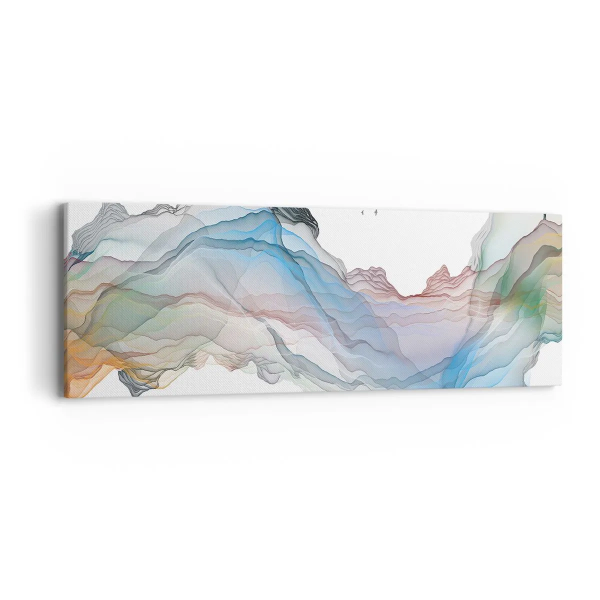 Quadro em tela - Em direção às montanhas de cristal - 90x30 cm