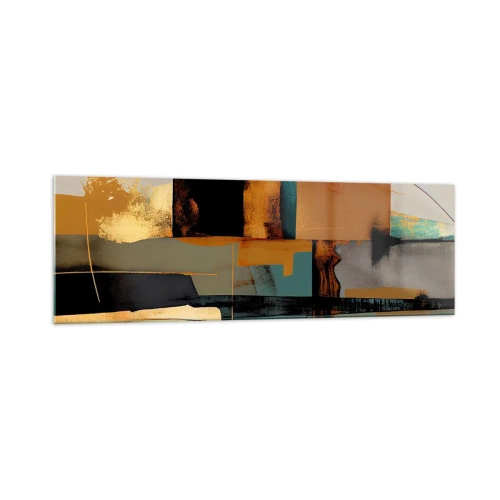 Quadro em vidro - Abstração – luz e sombra - 160x50 cm