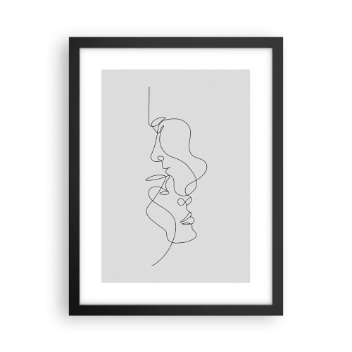 Pôster com moldura preta - O calor dos desejos amargos - 30x40 cm