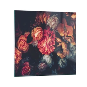 Quadro em vidro - Como nos mestres holandeses - 30x30 cm