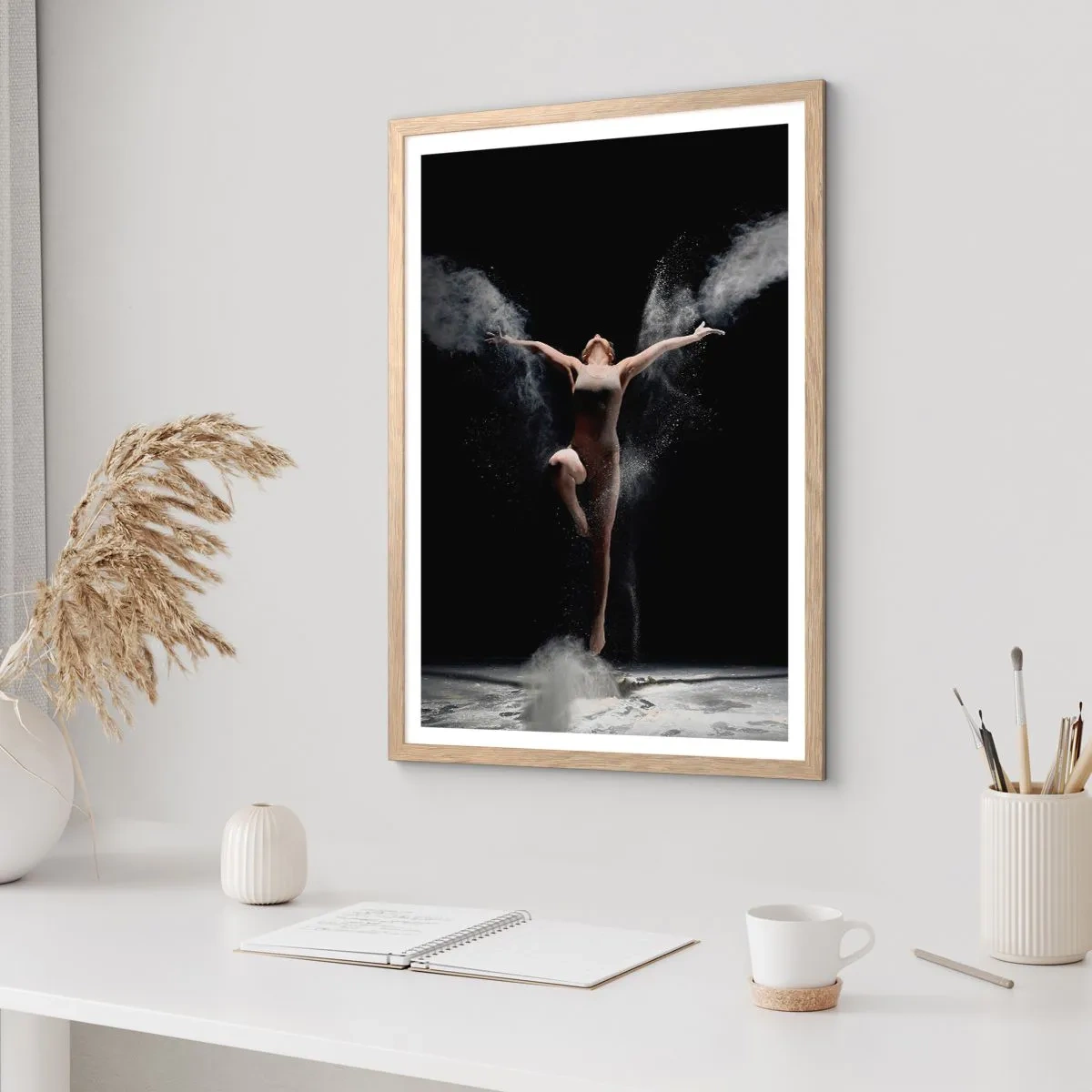 Pôster com moldura de carvalho claro - Os elfos existem - 61x91 cm