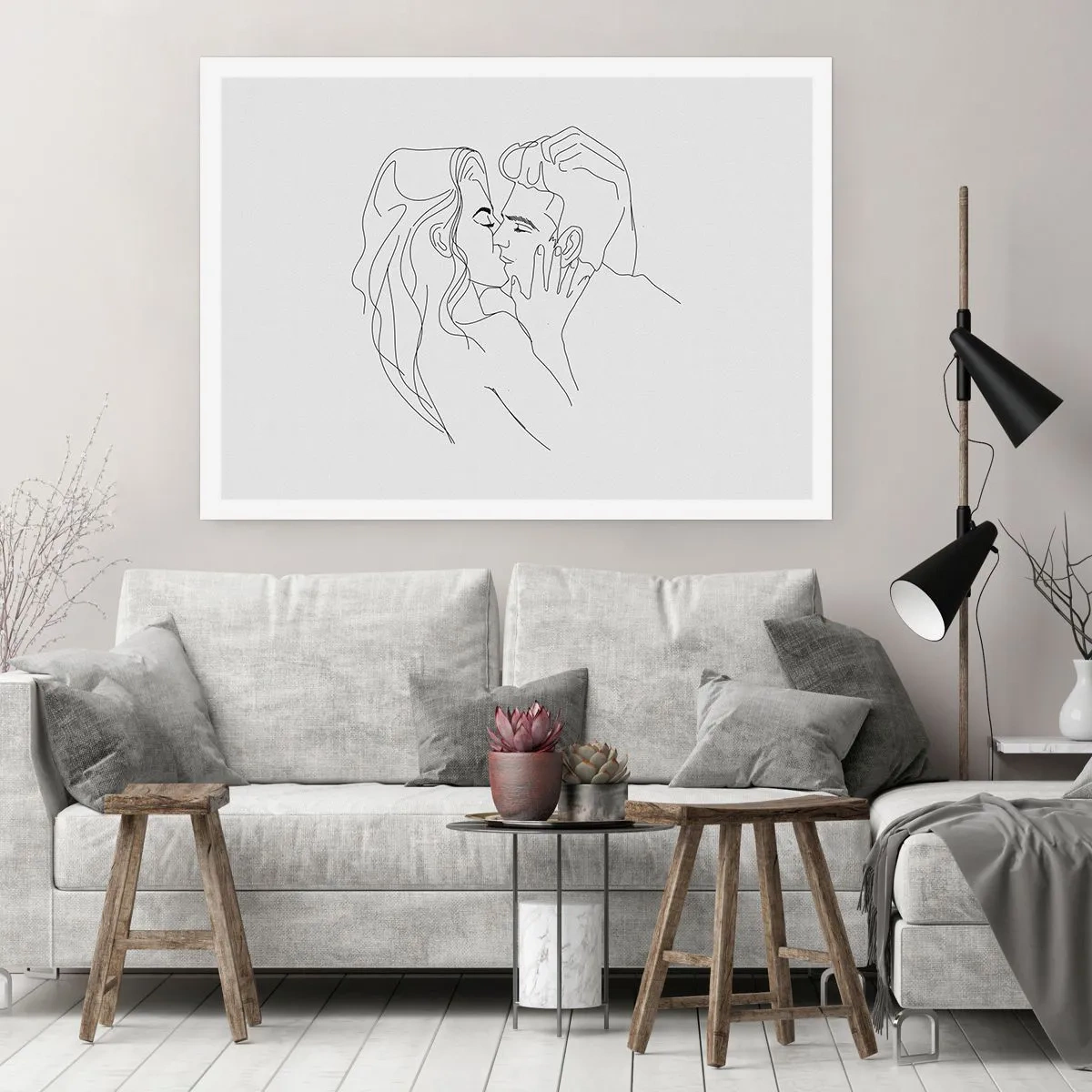 Pôster - Com a mesma linha - 50x40 cm