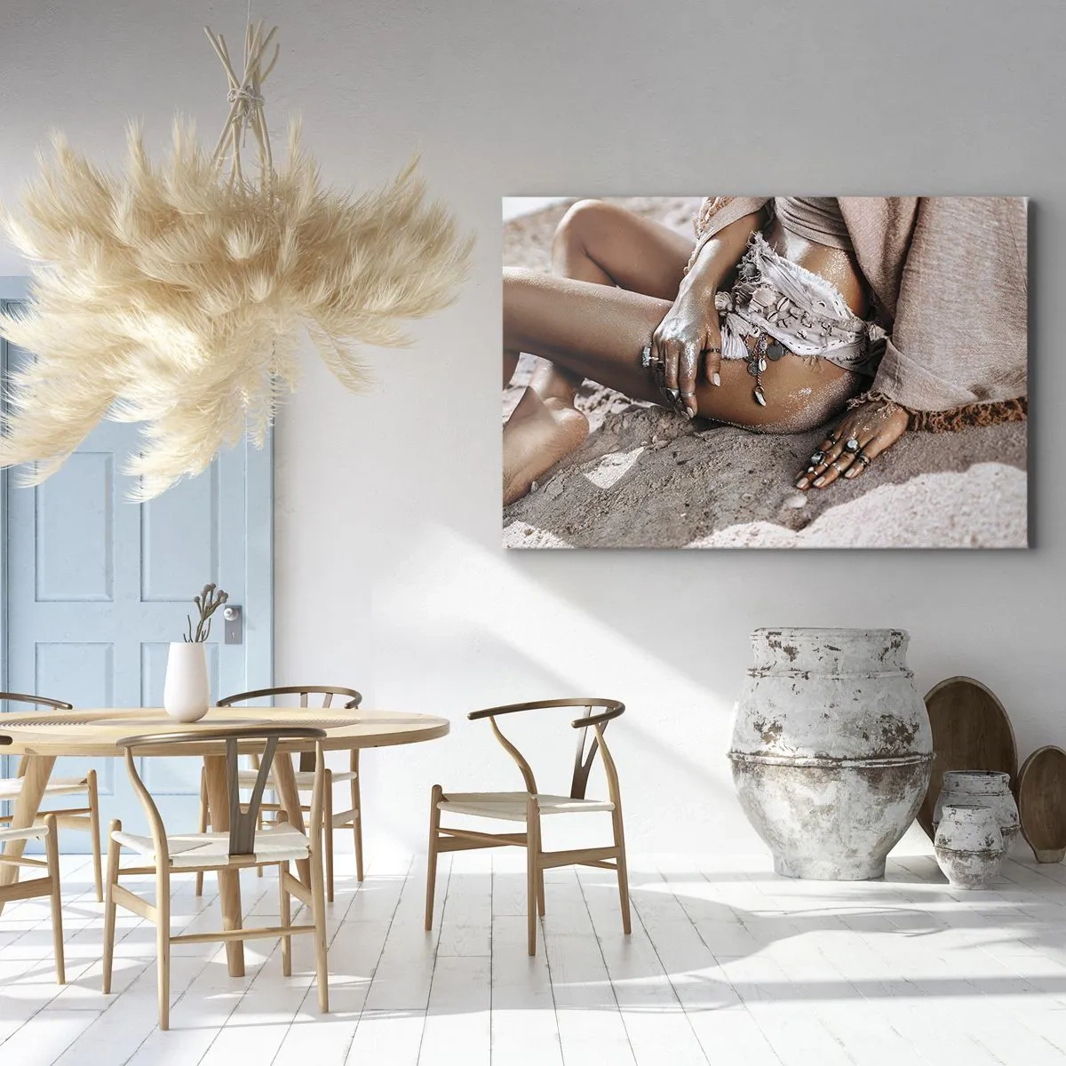 Quadro em tela - Expulsa pelas ondas? - 120x80 cm