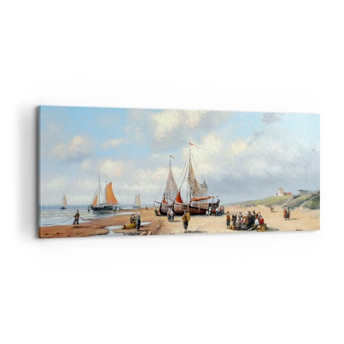 Quadro em tela - Pós-caça bem-sucedida - 100x40 cm