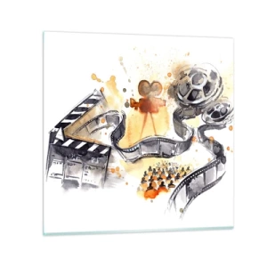 Quadro em vidro - Na terra dos sonhos - 30x30 cm