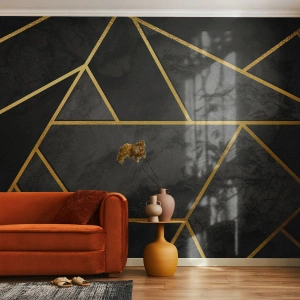 Papel de parede personalizado Premium Canvas - Escuridão e esplendor - Abstração, Pedaço, Padrão Moderno