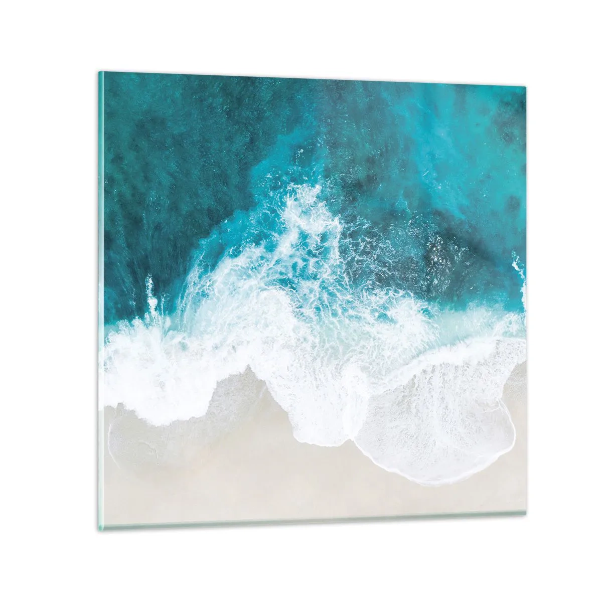 Quadro em vidro - Carícia natural - 60x60 cm