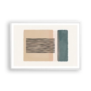 Pôster em moldura branca - Está tudo bem - 91x61 cm