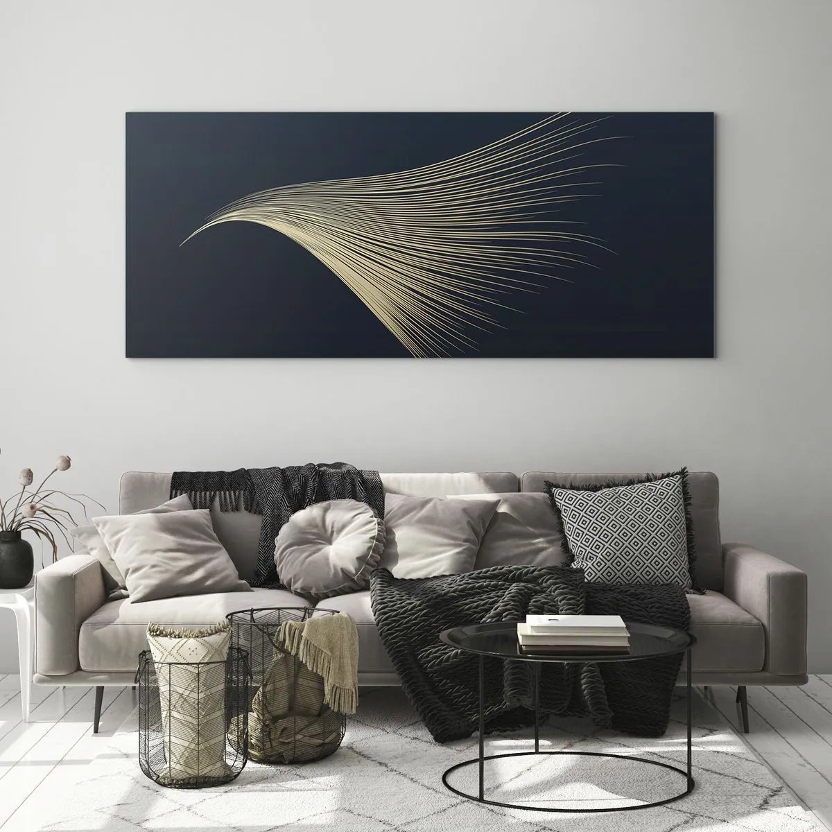 Quadro em vidro - Como o cabelo de um anjo - 120x50 cm