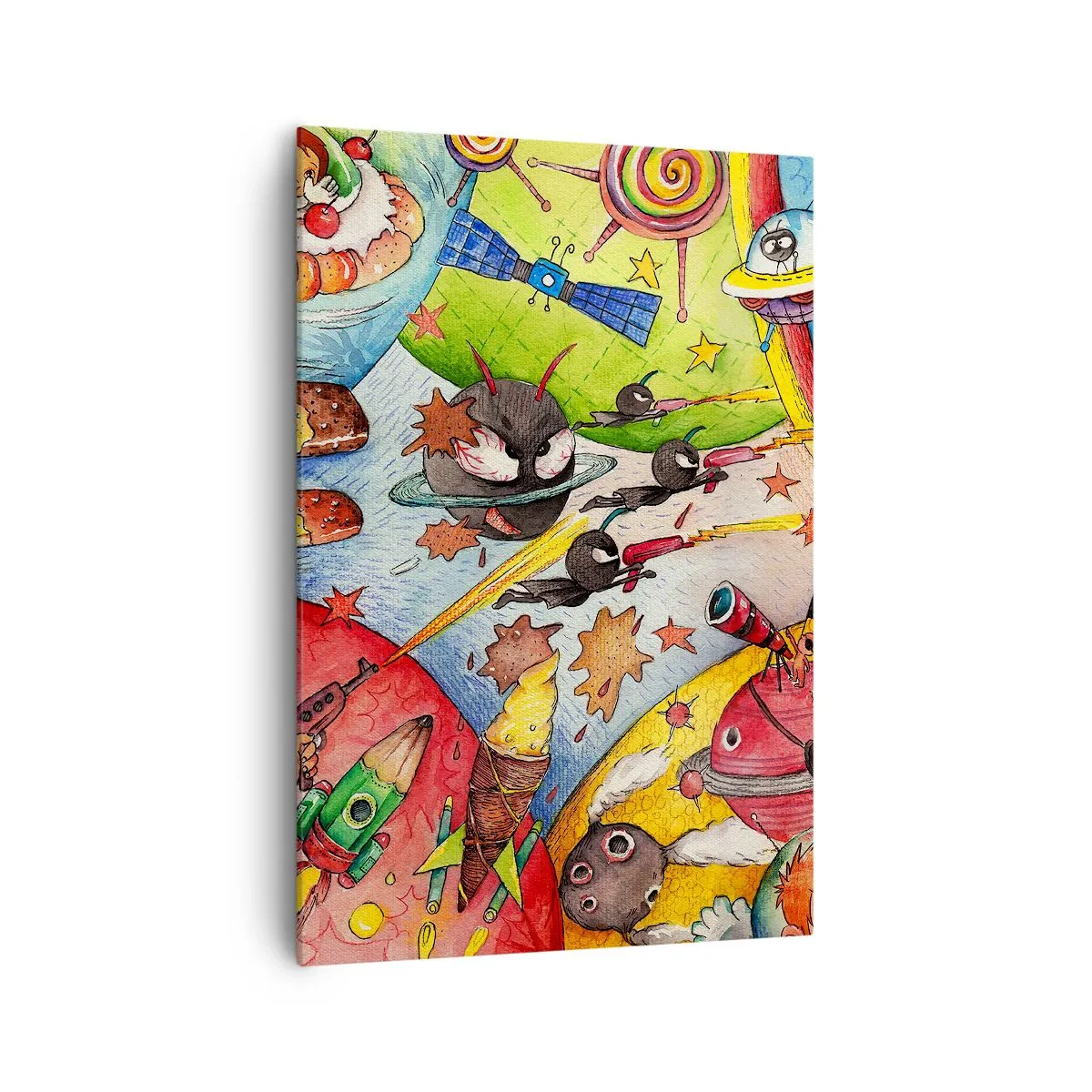 Quadro em tela - Uma grande aventura espacial - 70x100 cm