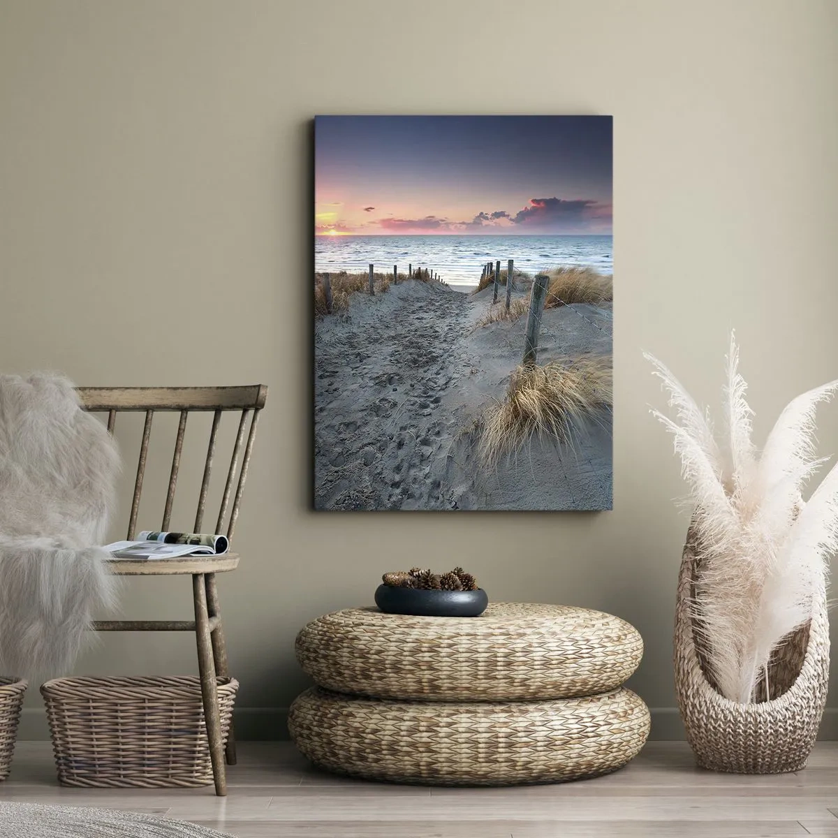 Quadro em tela - Derramou um arco-íris de esplendor radiante.... - 50x70 cm