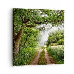 Quadro em tela - Os pastores de Arcadia - 30x30 cm