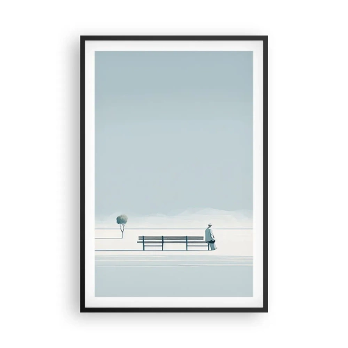 Pôster com moldura preta - Sim, estou esperando. - 61x91 cm