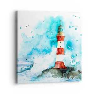Quadro em tela - Unidade dos elementos da natureza - 30x30 cm