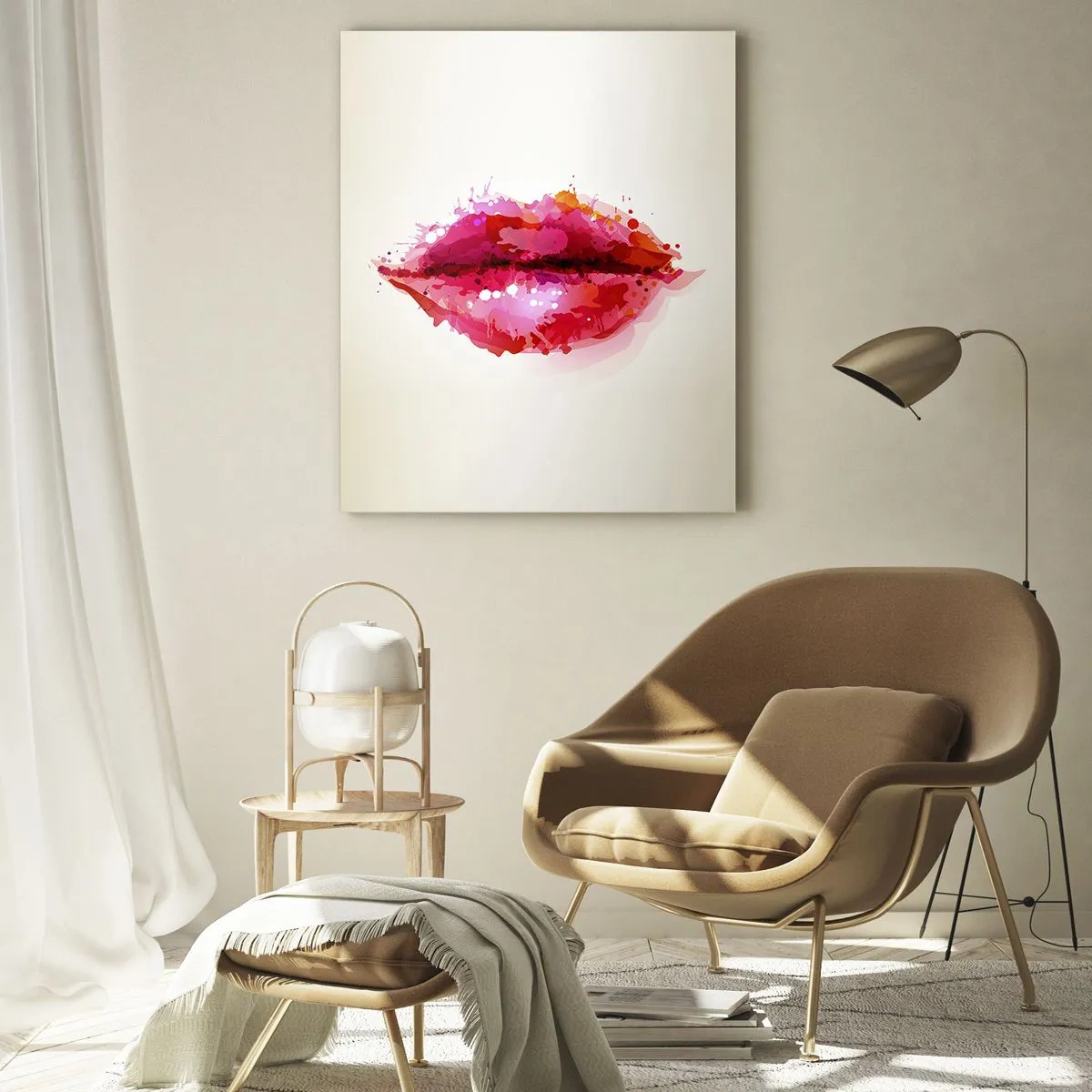 Quadro em vidro - Mais vermelho que o vermelho - 50x70 cm