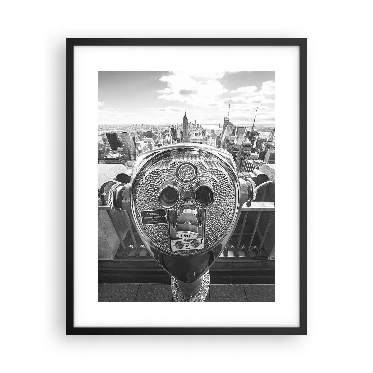 Pôster com moldura preta - A cidade das cidades - 40x50 cm