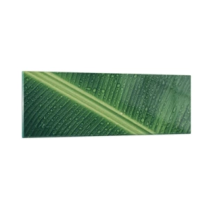 Quadro em vidro - A estrutura da vegetação - 90x30 cm