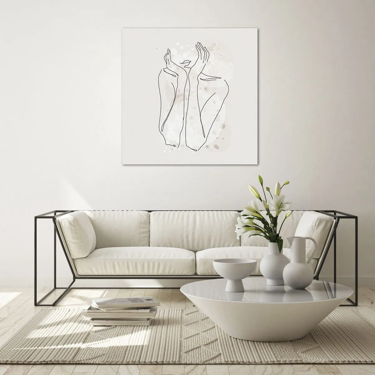 Quadro em vidro - Momento de sonho - 50x50 cm