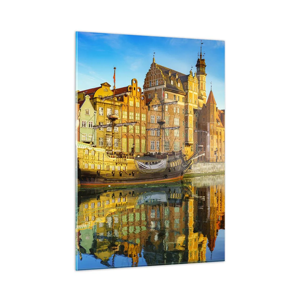 Quadro em vidro - Imagem espelhada do passado - 50x70 cm