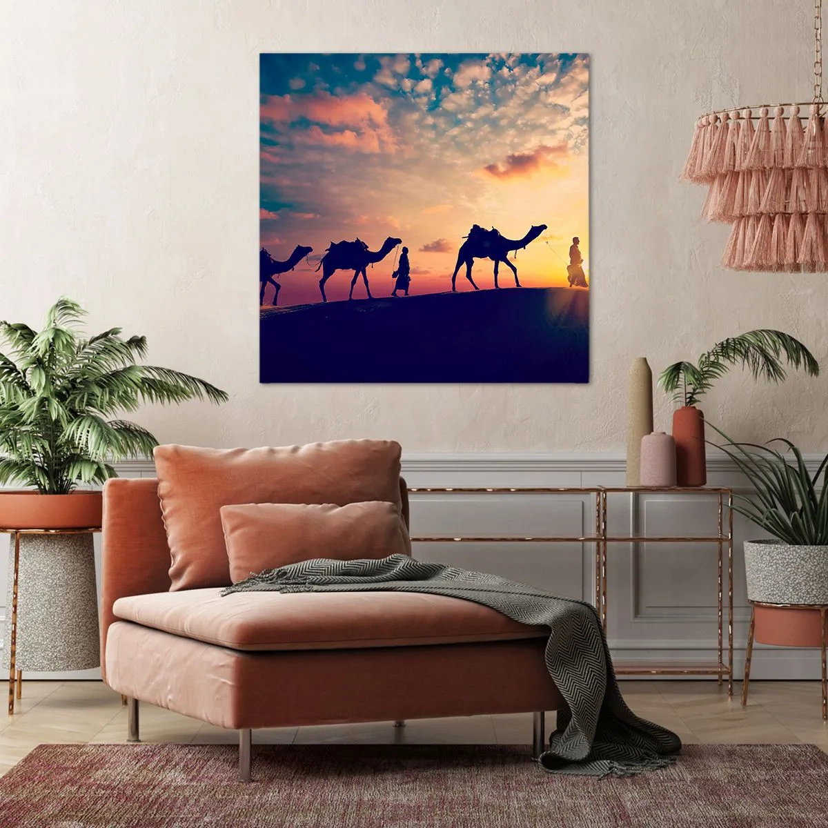 Quadro em tela - O misterioso espírito do Oriente - 70x70 cm