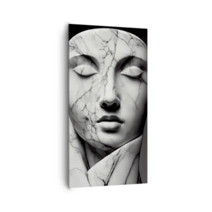 Quadro em tela - Formas de mármore - 65x120 cm