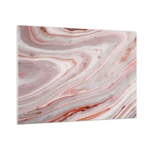 Quadro em vidro - Rosa líquido - 100x70 cm