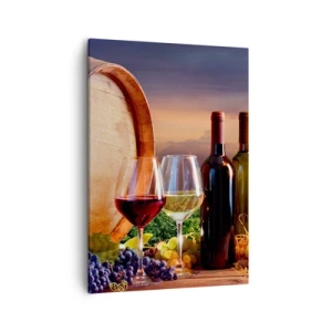 Quadro em tela - Aqui a vida tem um sabor - 50x70 cm