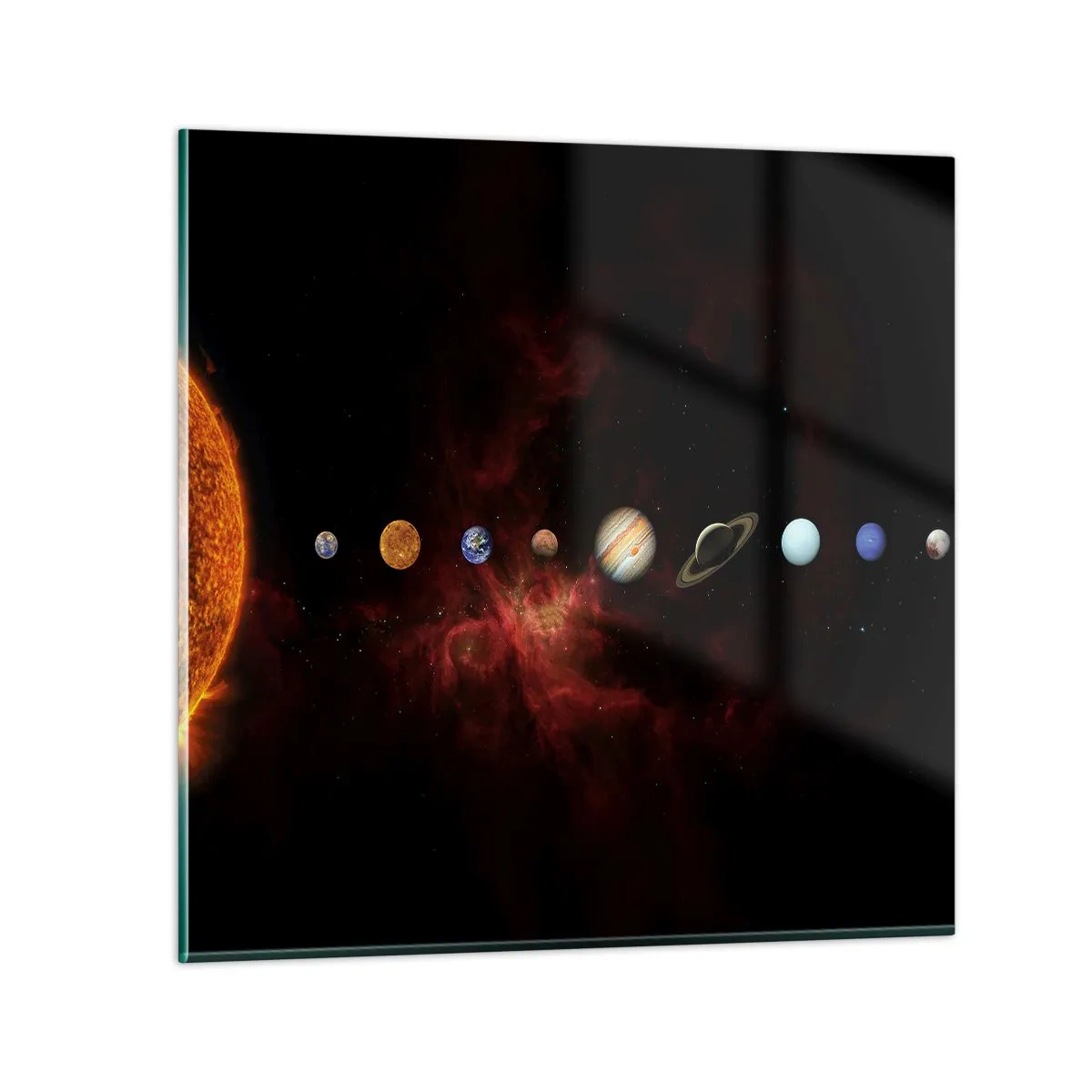 Quadro em vidro - Nosso bairro - 40x40 cm