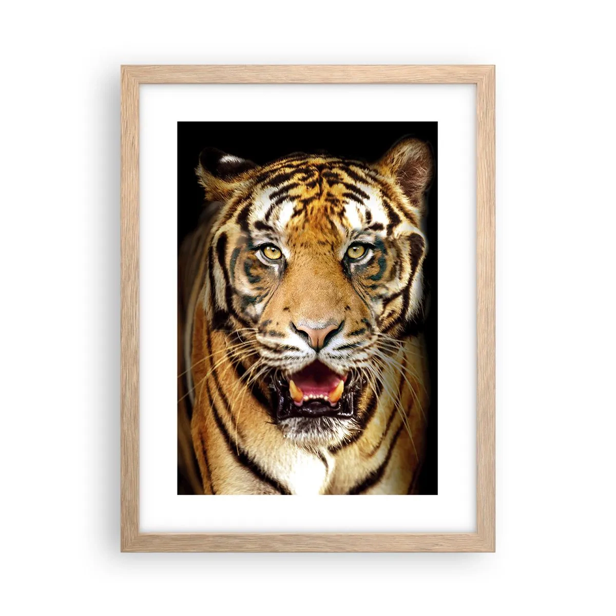 Pôster com moldura de carvalho claro - Coração selvagem - 30x40 cm